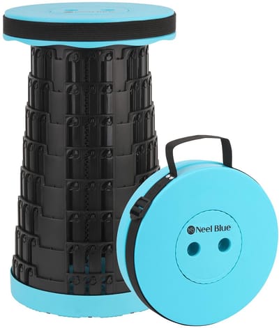 Dailygoods- Opvouwbare Kruk - Lichtgewicht - Verstelbaar - Draagbaar - Compact - Maximale draagkracht 181 kg - Inklapbare Kruk