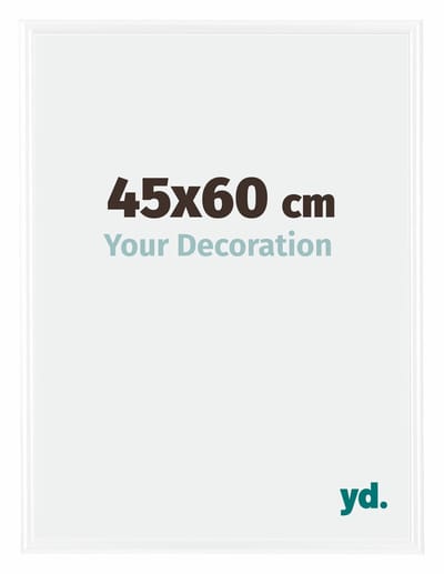 Your Decoration - Fotolijst 45x60 cm - Kunststof - Wit Hoogglans - Bordeaux
