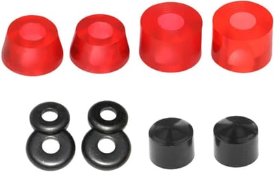 Skateboard Bussen Set - Truck Onderdelen - Verbeterde Controle - Duurzame Hardwarekit - 5-inch Statieven - Transparant Rood