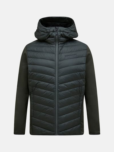 PEAK PERFORMANCE M FROST DOWN HYBRID HOOD Olive extreme-XL