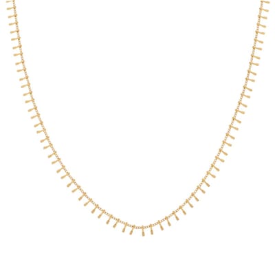 Essentialistics - Ketting staafjes overal - Volwassenen - Goudkleur - Stainless steel (verkleurt niet) - Verlengkettinkje