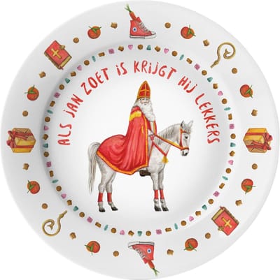 World of Mies Sinterklaasbordje met naam – handgeschilderde Sinterklaas – gepersonaliseerd kinderbordje - Sinterklaascadeau