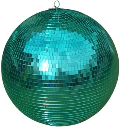 Mica Decorations Spiegel Discobal groen l D50cm