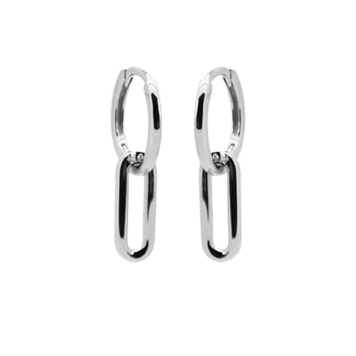 Karma Oorringen hoops best basic Zilver