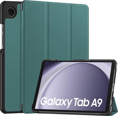 Ntech Tablet Hoes Geschikt voor Samsung Galaxy Tab A9 / Galaxy Tab A11 8.7 inch hoes Trifold Bookcase - Pine Groen
