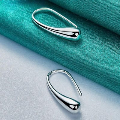 Modieuze V-vormige Driehoekige Hanger Oorbellen, Slank Makende Stijl Oorbellen, Sieraden Accessoires Voor Meisjes Om Te Dragen zilver
