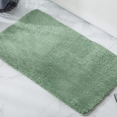 Badmat Antislip Pluizig Microvezel Douchemat Zachte Douchemat (Groen 40 x 60 cm)