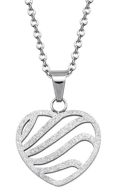 Montebello Ketting Bercem - 316L Staal - Hart - 26x24mm - 50cm