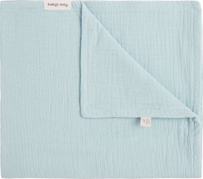 Baby's Only Wiegdeken Fresh ECO - Baby deken gemaakt uit 100% ecologisch katoen - 0.6 TOG - Misty Blue - 70x95 cm