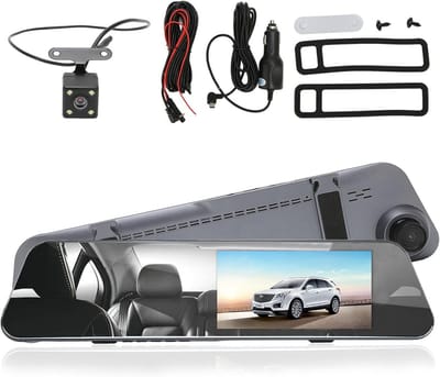 1080P FHD Dashcam Achteruitkijkspiegel met 4.3 Inch Monitor en Parkeerbewaking