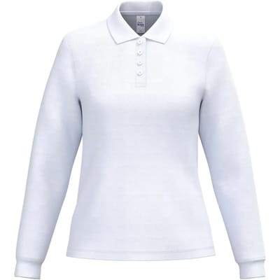 Damespolo piqué met lange mouwen iDeal Basic Brand