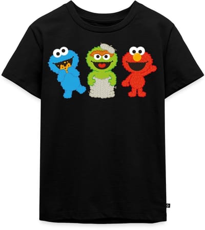 Sesamstraat Baby Koekiemonster Oscar & Elmo Premium T Shirt Kinderen