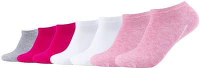 camano, Sneakersokken, ca-soft, GOTS-gecertificeerd, biologisch katoen, unisex sokken, 7-pack, zonder elastiek, drukvrije boord, verstevigde hiel, met de hand geketteerde teen, comfortabel, duurzaam, zachte sneakersokken.