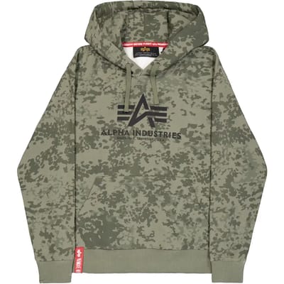 Hoodie Alpha Industries Basic Big Logo Camo