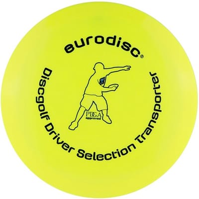 Discgolf disc Eurodisc Discgolf driver high quality Yellow EDDGSLYLTP Geel 23 cm