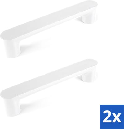 VITILITY ID Wandbeugel 2x - Pearl white - Toiletbeugel - Wit - 35 cm