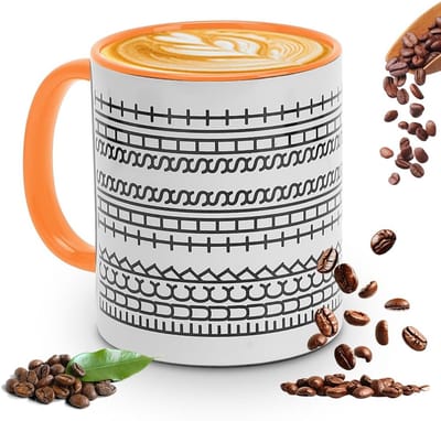 Dailygoods- Koffiemok 350 ml - Grappige Mok met Verborgen Boodschap - Keramische Mok - Dubbelzijdig Ontwerp - Robuust en Stijlvol - Warmtebehoud