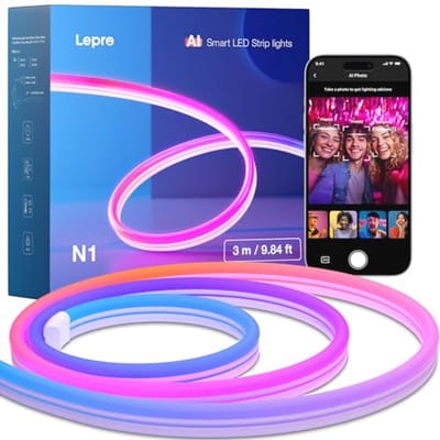 Neon LED-strip 3 meter met app bediening en muzieksynchronisatie voor woonkamer en feestdecoratie