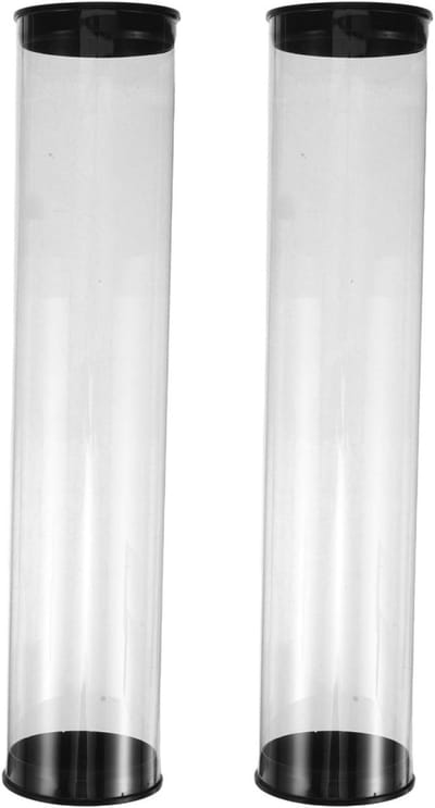 Opbergbuizen voor golfballen met waterdicht PVC-cilinderontwerp, ideaal voor reizen en cursusgebruik, zachte balbehandeling, meerkleurig en compact