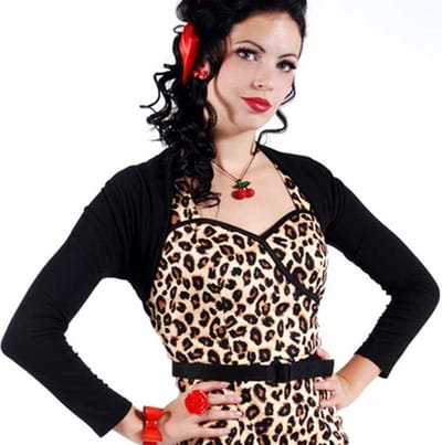 Banned - Folded Bolero - XS - Zwart