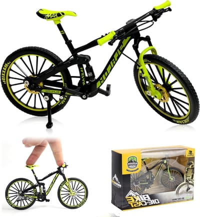 Miniatuur BMX Fiets 1:10 - Realistische Mountainbike van Legering, Perfect als Decoratie en Cadeau voor Volwassenen, Verzamelobject voor Fietsenthousiastelingen