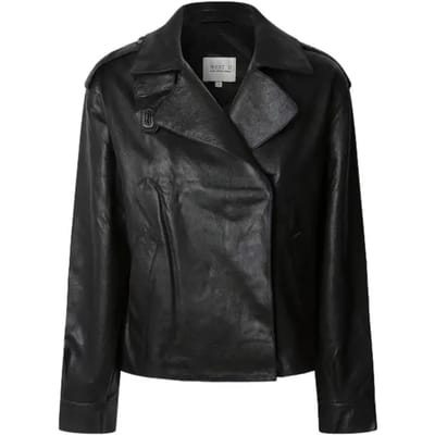 Leren jas voor vrouwen Pepe Jeans Greta