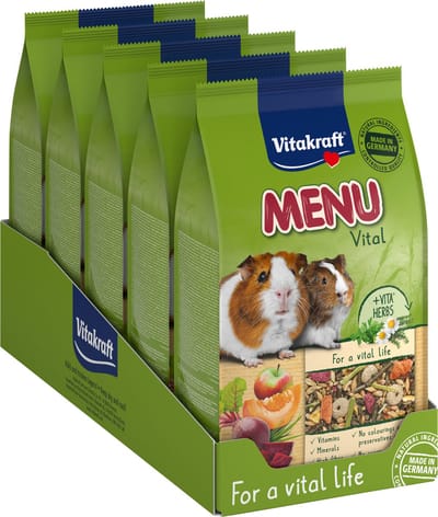 Vitakraft - Menu Vital - Caviavoeding - Compleet Voer voor Cavia's - 5x1 kg