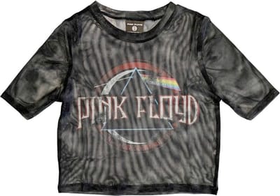 Pink Floyd - Vintage Dark Side Of The Moon Seal Crop top - XXS - Zwart