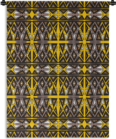 Wandkleed - Wanddoek - Afrika - Geometrie - Patronen - 150x200 cm - Wandtapijt