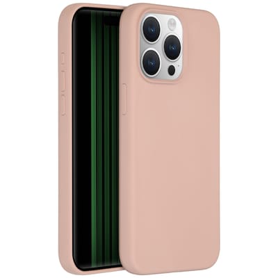 Accezz Hoesje - Geschikt voor Apple iPhone 15 Pro Max - Liquid Silicone Backcover - Roze