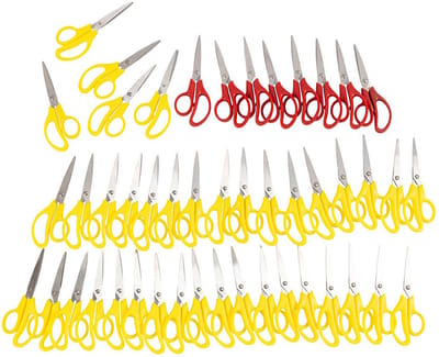 Creativ Company kinderscharen set - scharen voor links- en rechtshandigen, 48 stuks.