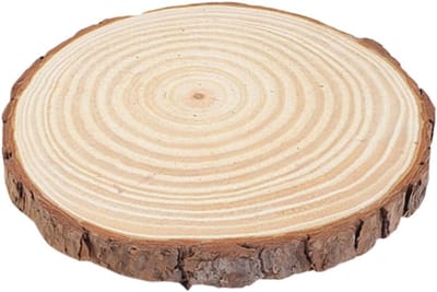 Decoratieve Stapsteen - Houten Tuindecoratie - Gazon Verfraaien - Natuurlijke Houtlook - 28x28x2cm - Koffie