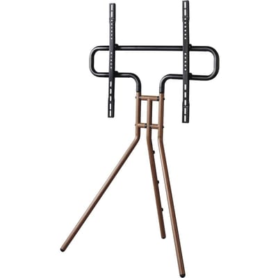 Hama tv standaard - Vast - 75 inch - max 40kg - VESA 600x400 - in hoogte verstelbaar - Houtlook walnoot
