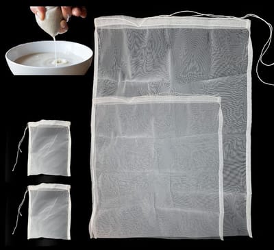 Grote Herbruikbare Groente Melkzakken 60x45cm voor het Filtreren van Voedsel, Melk en Sap, Ideaal voor Noten, Quinoa en Rijst