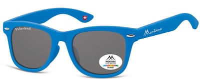 Montana 967C- Kinder Zonnebril-Wayfarer-Blauw kunststof- Lensbreedte 46 mm