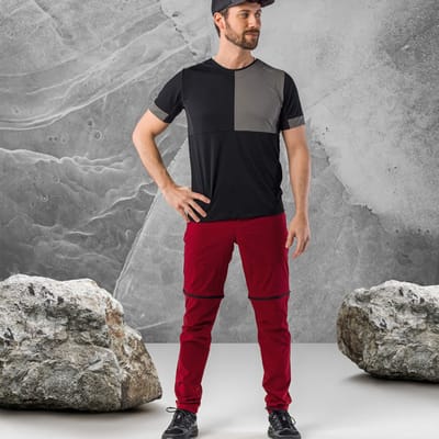 Loeffler afrits wandelbroek M Zip-Off Trekking Pants Tapered CSL - Rood