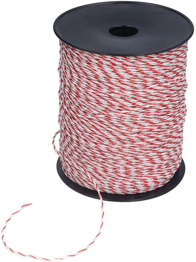 Dailygoody - Elektrische Afrasteringsdraad - Hoge Geleidbaarheid - Ideaal voor Vee - 500 M - Geschikt voor Schapen en Paarden - 2 Mm Diameter