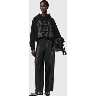 AllSaints Ella Talon Hoody Black Taglia: XS | Felpe con cappuccio Outlet | Donna | Nero