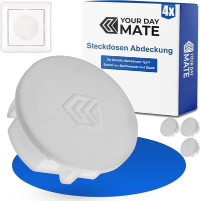 4 Stuks Beschermende Stopcontactdekels tegen Stof en Spatwater voor Schuko Type F - Ideaal voor Keuken, Badkamer en Kantoor