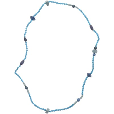 Behave – Lange ketting blauw – Handgemaakte look – Bohemian stijl