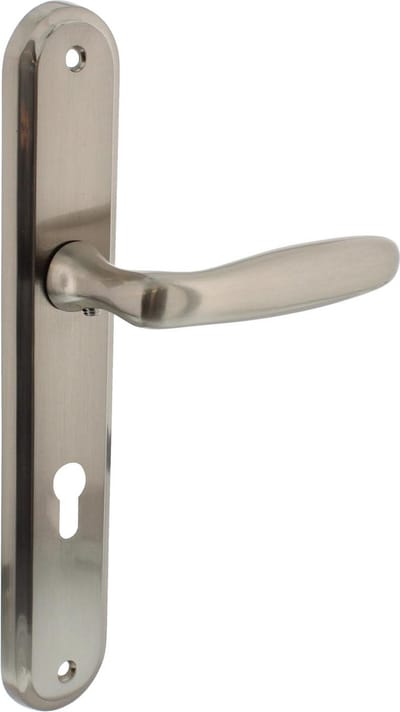 Intersteel Deurkruk Bjorn op schild profielcilindergat 72 mm nikkel mat