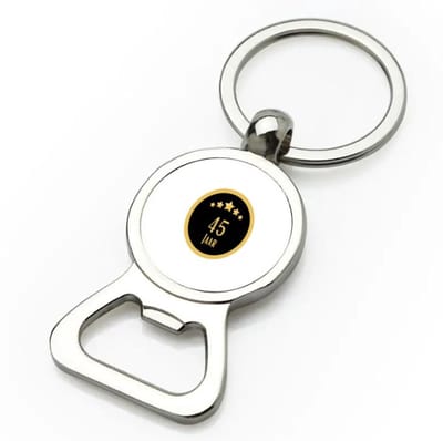 Akyol - 45 jaar flesopener - Hoera 45 jaar - iemand die 45 jaar is geworden of 45 jaar lang een relatie hebben of getrouwd zijn - verjaardagscadeau - verjaardag - cadeau - kado - geschenk - gift - relatie - trouwdag - jubileum - 9 bij 3 cm