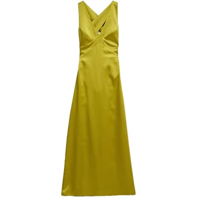 Lange Satin Kleid Dama Salsa Jeans