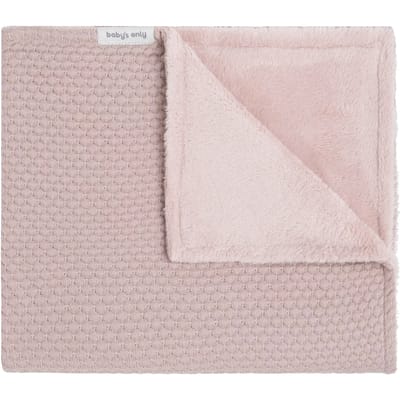 Baby's Only Gebreide wiegdeken teddy - Baby deken Sky - Dekentje voor meisjes - 2.7 TOG - 70x95 cm - Oud Roze - Herfst & winter deken