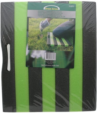 Benson Comfortabele kniemat - 30 x 35 cm - groen/zwart - ideaal voor tuinieren en klussen