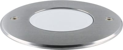 Grondspot LED voor buiten (IP67) - Alexis - GU10 - RVS - Rond Melkwit