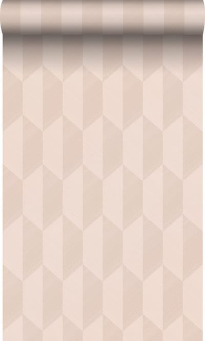 Origin Wallcoverings behang 3D-motief zacht roze - 50 x 900 cm - 348031