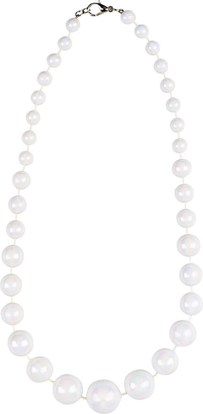 Boland - Ketting Charleston Wit - Volwassenen - Vrouwen - Charleston - 20's - Roaring Twenties