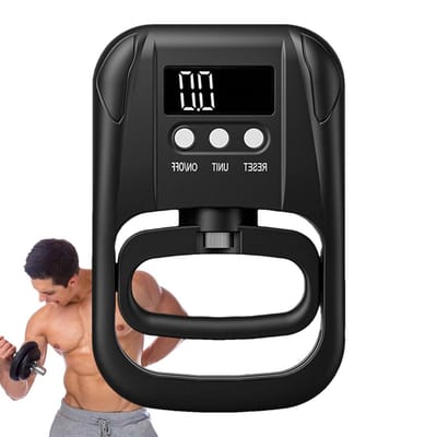 Grijpkracht Tester - Hand Dynamometer - Fitness Training - Digitale Meting - 120 kg - Donker