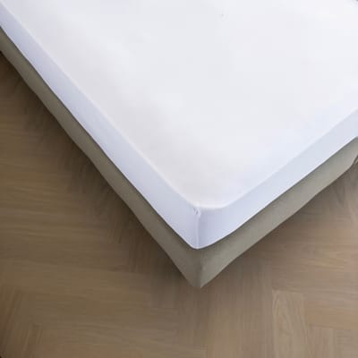 Kayori Tara Topper Hoeslaken Jersey Stretch - 140-160x200-220cm - Biologisch Katoen - Strijkvrij - Wit